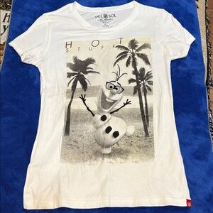 White Olaf Kids Short Sleeve Tee